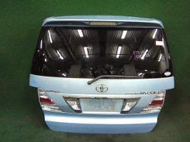дверь пятая на 2az-fxe TOYOTA ALPHARD ath10 (Тойота Альпхард) голубой задняя   
