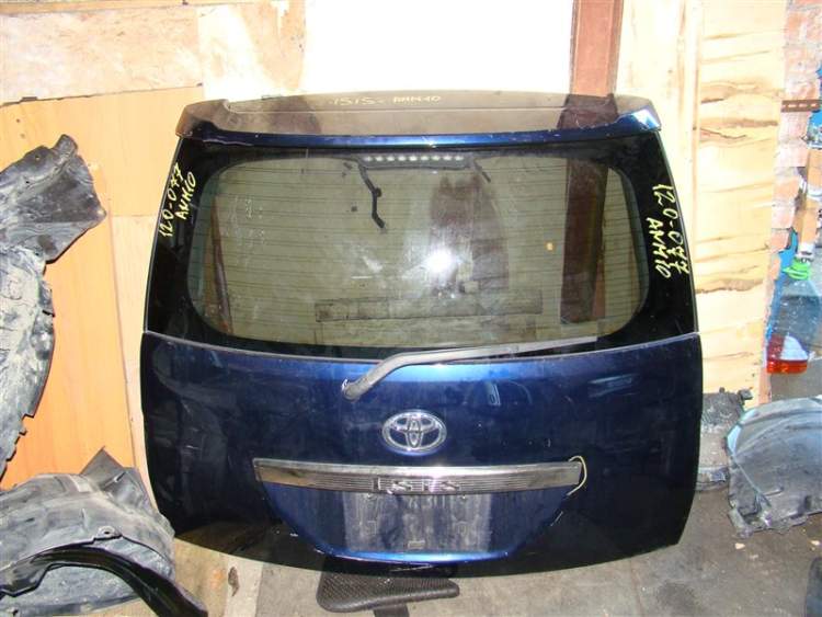 Дверь 5-я Toyota Isis ANM10 1AZFSE СИНИЙ