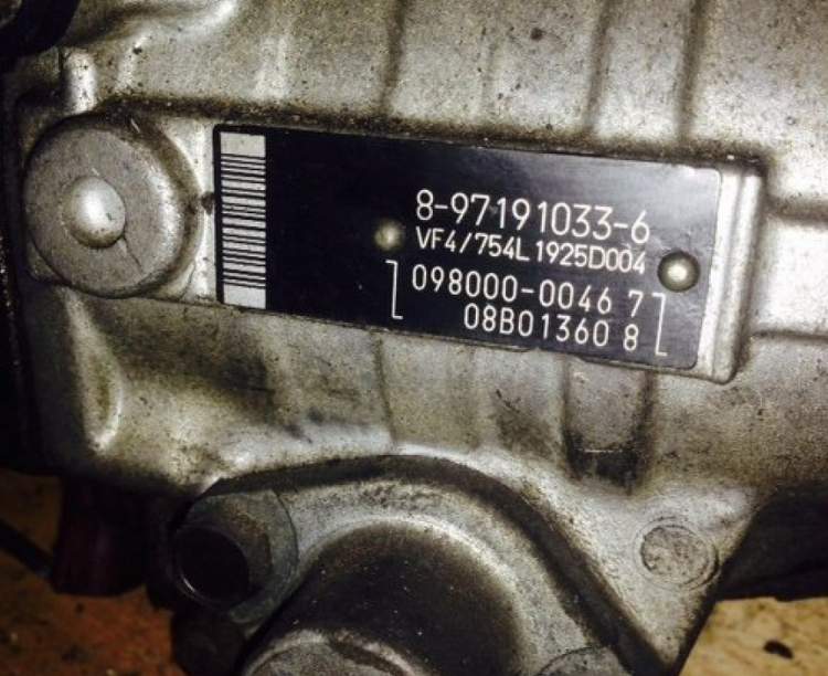 тнвд 8-97191033-6 на 4HK1 ISUZU ELF (исузу эльф)